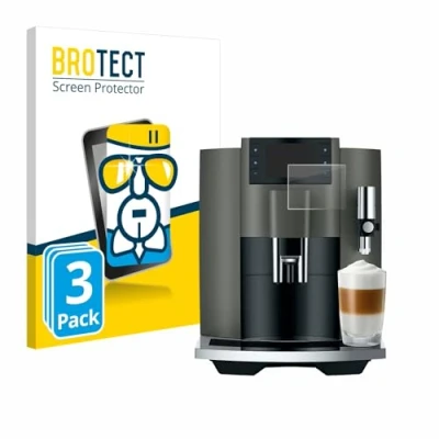 Abbildung von BROTECT Schutzglas für Jura E8 (EC) (3 Stück) Schutzfolie Panzer Folie Glas [Extrem Kratzfest 9H, Anti Fingerprint, Ultra Transparent]