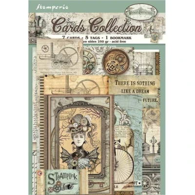 Abbildung von Stamperia SBCARD03 Cards Collection Karten Sammlung Voyages Fantastiques, Karton, Verschieden, 3 Piece