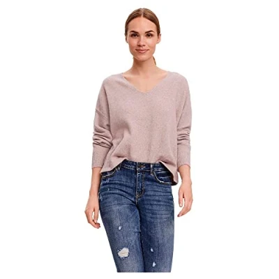 Abbildung von Vero Moda Vmdoffy LS Vneck GA BOO Strickpullover, Damen, Größe: Small, Woodrose