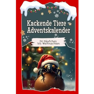 Abbildung von Kackende Tiere Adventskalender Das perfekte Geschenk für Frauen und Männer 2024: 24 Häufchen bis Weihnachten