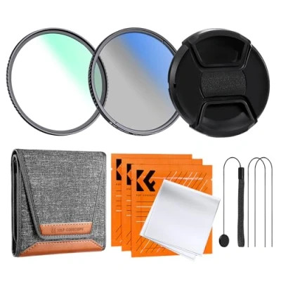 Abbildung von K&amp;F Concept Nano K Serie Filter Set 40,5mm UV Filter,Polfilter (CPL),Objektivdeckel&amp; Aufbewahrungstasche