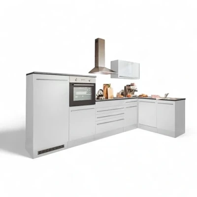 Abbildung von BASIC by Balculina Winkelküche &quot;Jazz&quot;, Stellbreite 320/175 cm, wahlweise mit E Geräten