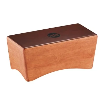 Abbildung von Meinl Percussion Bongo Cajon Instrument rückenschonende Trommelkiste mit Snare, Bass und Sound Schlagfläche Braun (BCA1SNT M)