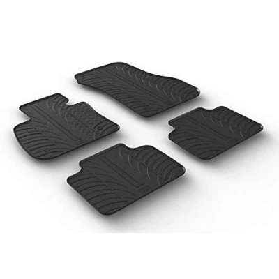 Abbildung von Gledring 0345 Fußmattensatz Gummi vorne und hinten 4 schwarz 750mm 550mm BMW: 2 Active Tourer
