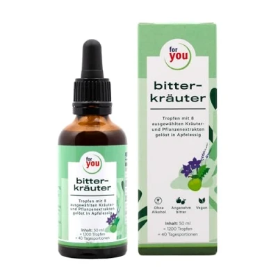 Abbildung von for you eHealth Bitterkräuter Tropfen 50 ml
