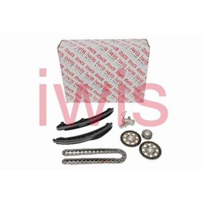 Abbildung von AIC 59771Set Steuerkettensatz mit Gleitschienen, Kettenspanner, Nockenwellenzahnrad, Kurbelwellenzahnrad Zahnkette, Kette geschlossen