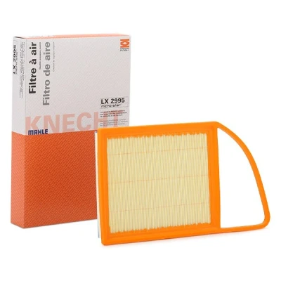 Abbildung von MAHLE ORIGINAL LX 2995 Luftfilter 49,0, 50 204, 205 346, 347,5 Filtereinsatz CITROËN: C3 Picasso, II, DS3 Schrägheck, PEUGEOT: 308 I SW