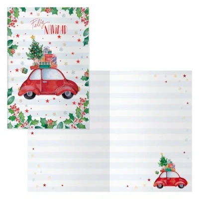 Abbildung von DOHE Weihnachtskarten, 6 Stück, Größe: 11,5 x 17 cm (geschlossen), inkl. Umschlag zur Aufbewahrung der Karte, Modell Beetle