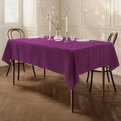 Abbildung von Qualitäts Tischdecke Textil Eckig 150 x 300 cm, Farbe wählbar Violett