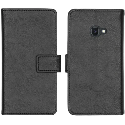 Abbildung von Samsung Galaxy Xcover 4S Hülle Kunstleder iMoshion Klapphülle Handyhülle Schwarz