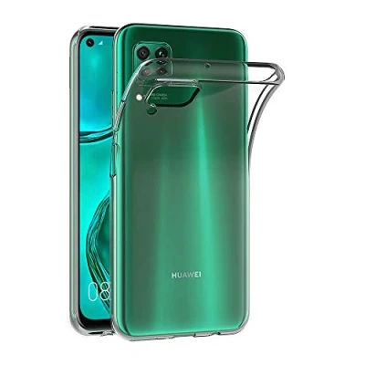 Abbildung von AICEK Hülle Compatible für Huawei P40 Lite/Nova 6 SE/Nova 7i Transparent Silikon Schutzhülle Nova SE Case Clear Durchsichtige TPU Bumper Handyhülle (6,4 Zoll)