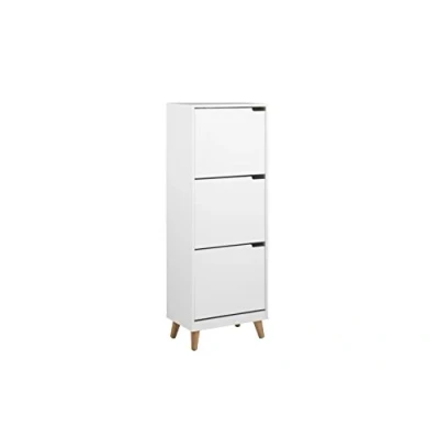 Abbildung von ACTONA GROUP Schuhkipper in weiss, MDF 47x133,5x30cm (BxHxT)