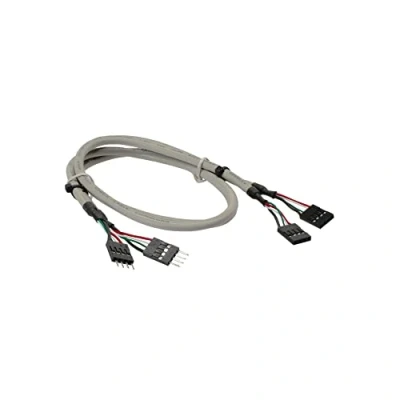 Abbildung von InLine 33440J USB 2.0 Verlängerung, intern, 2x 4pol Pfostenstecker auf Pfostenbuchse, 0,6m, bulk