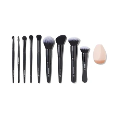 Abbildung von e.l.f. Ten Out Of Brush Set, 10 teiliges Pinsel für Gesicht, Augen, Brauen &amp; mehr, aus synthetischen Borsten, vegan tierversuchsfrei
