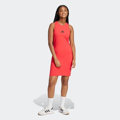 Abbildung von adidas Sportswear Future Icons Small LOGO Jerseykleid, Damen, Größe: Large, Pure ruby