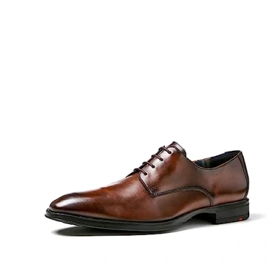 Abbildung von LLOYD Herren Schnürschuhe Gideon, Männer Businessschuhe,Derby,Normalweit,lace up,Shoes,Low tie,schnürschuhe,schnürer,Derby, Brandy, 41 EU / 7.5 UK