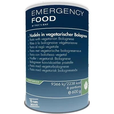 Abbildung von TREK&#039;N EAT Emergency Food Nudeln in vegetarischer Bolognese Haltbare Notfallnahrung Lebensmittel