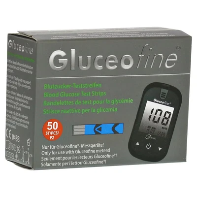 Abbildung von Gluceofine Blutzucker teststreifen 50 St