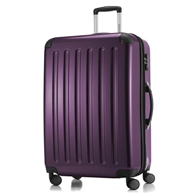 Abbildung von HAUPTSTADTKOFFER Alex Großer Hartschalen Koffer, TSA, 4 Doppel Rollen, Trolley, Rollkoffer, Reisekoffer, Volumenerweiterung, 75 cm, 119 Liter, Aubergine