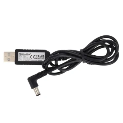 Abbildung von Spannungswandler 5 V USB auf 12 Volt Rundstecker, Hohlstecker
