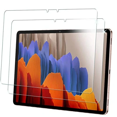 Abbildung von TECHGEAR 2 Stück Schutzfolie Galaxy Tab S7 (11 Zoll) (SM T870 / SM T875) Schutzfolie, Displayschutzfolie aus gehärtetem Glas [9H Härte] [Crystal Clarity] kompatible mit Samsung 2020