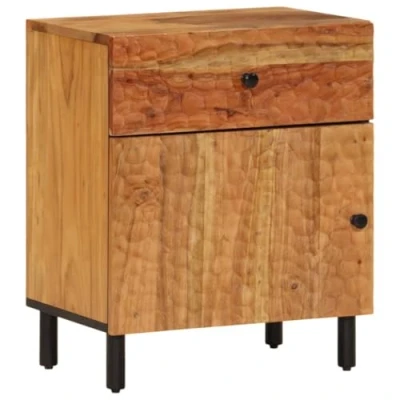 Abbildung von vidaXL Nachttisch 50x33x60 cm Massivholz Akazie (1 St)