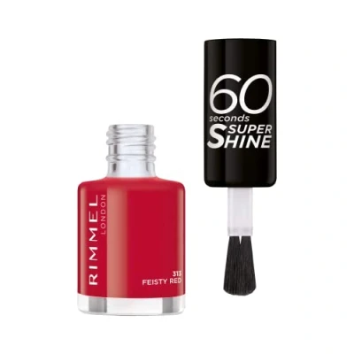 Abbildung von Rimmel 60 Seconds Super Shine Nagellack 313 Feisty Red