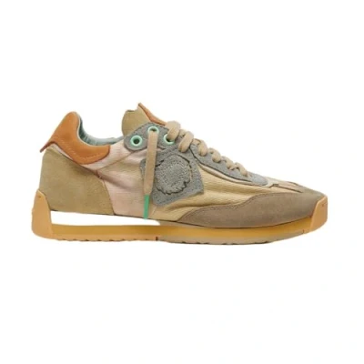 Abbildung von Satorisan Ensō Gaia Casual Sneaker Herren und Damen Vintage Leder Textil Sportschuhe Farbe Material Beige Größe 44