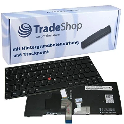 Abbildung von Trade Shop Original Laptop Tastatur/Notebook Keyboard Deutsch QWERTZ ersetzt Lenovo Thinkpad FRU 04X0169 04Y0872 00HW893 04X0151 01AX322 (Deutsches Tastaturlayout)