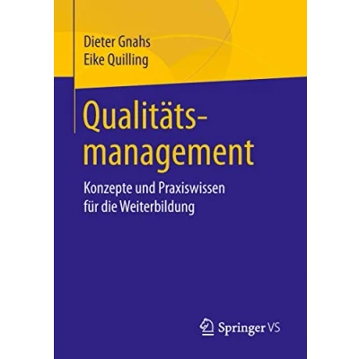 Abbildung von Qualitätsmanagement: Konzepte und Praxiswissen für die Weiterbildung