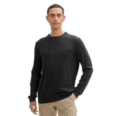 Abbildung von TOM Tailor Rollkragen Strickpullover, Herren, Größe: XXL, Black grey melange