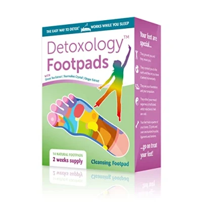 Abbildung von crystal Spring Detoxology Footpads, 14 natural detox footpads two weeks&#039; supply With green tea extract, tourmaline &amp; ginger extract