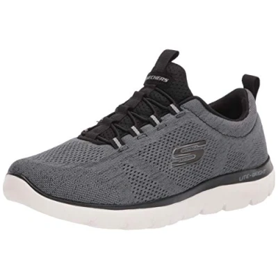 Abbildung von Skechers Herren Men&#039;s Summits Louvin Slipper, Schwarz/Weiß, 45.5 EU