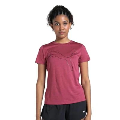 Abbildung von PUMA Unisex W TAD Essential Heather Logo Tee T Shirts, Port Heather,