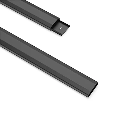 Abbildung von PureMounts® Kabelkanal Kunststoff mit 1x 40cm 3M Klebeband als Zubehör, 0,50m, schwarz