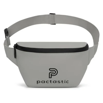 Abbildung von Pactastic Gürteltasche Crossover Tasche Bauchtasche mit Reißverschlussfach 160 gramm leichte aus wasserabweisendem veganen Tech Material Innentasche für Wertgegenstände 21 x 6 14 cm
