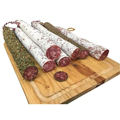 Abbildung von katalanische Fuet Wurst im 5er Mix große Auswahl an Sorten möglich luftgetrocknete Salami aus Spanien