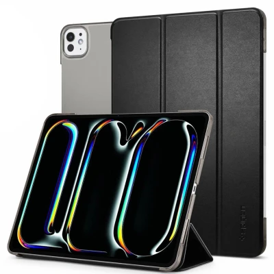 Abbildung von iPad Pro 11 (2024) M4 Hülle: Spigen Smart Fold Bookcase Kunstleder Tablet Hüllen