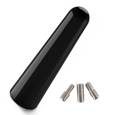 Abbildung von Navitec24 Antennenstab Kurzstab Tuning Autoantenne Universal Radio FM AM DAB DAB+ Dachantenne Auto kurz schwarz (5 cm)