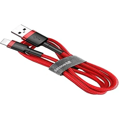 Abbildung von Baseus Cafule Cable USB to Lightning Cable, 2.4 A, 0.5 M (Red), Rosso Rosso, pour Asus Zenfone 2 Laser ZE550KL