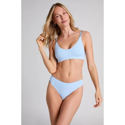 Abbildung von Hunkemöller Hoch ausgeschnittener String Dianne Blau