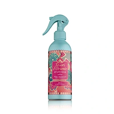 Abbildung von Tesori d&#039;Oriente Ayurveda Raumduft Spray mit Noten von Amla und Patschuli, schafft eine raffinierte gemütliche Atmosphäre wenig Sprühnebel, 250 ml