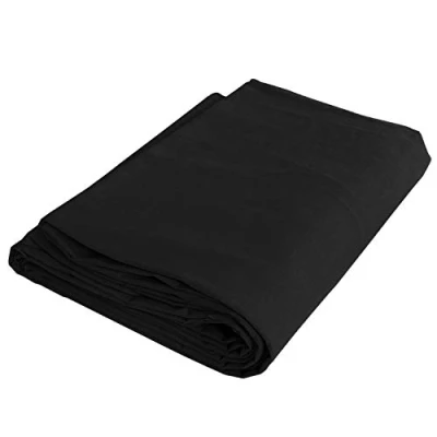 Abbildung von DynaSun Fotostudio Stoff Hintergrund W002 2,8x4,0 Schwarz Stoffhintergrund Dicke Baumwolle 140g/sqm