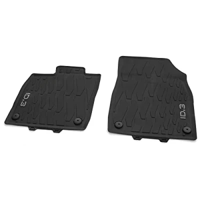 Abbildung von Volkswagen 10B06150282V Gummi Fußmatten Premium Allwettermatten 2X Gummimatten vorn, mit ID.3 Schriftzug