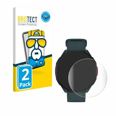 Abbildung von BROTECT 2 Stück Full Cover Schutzfolie für Polar Pacer Screen Displayschutz Folie [3D Curved, Anti Fingerprint, Kristall Klar]