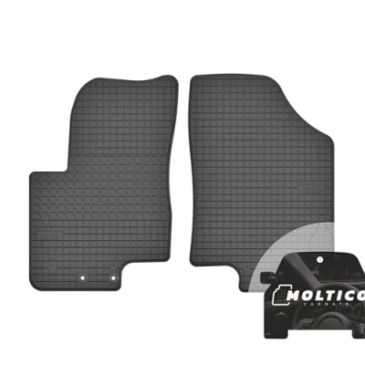 Abbildung von moto MOLTICO Vorne Gummi Automatten Gummimatten Passgenau Allwetter Fussmatten Auto passend für Hyundai ix20 / Kia Venga (2010 2018)