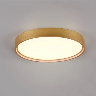 Abbildung von Trio Leuchten LED Deckenleuchte Doha 641310208, Metall Messing matt, Acryl, inkl. 29 Watt