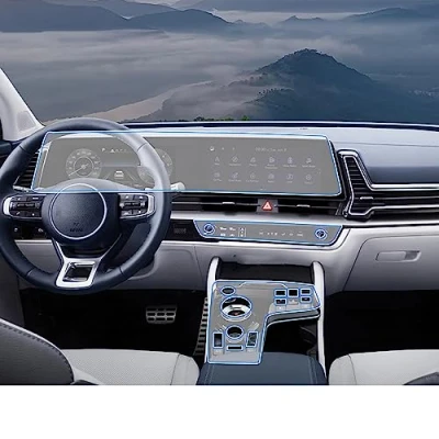 Abbildung von SYUFRE Auto Innenraum Mittelkonsole Transparente TPU Schutzfolie Anti Kratz Reparatur Refit Aufkleber Zubehör,Für Kia Sportage NQ5 (2022 heute)