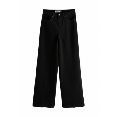 Abbildung von Next WIDE LEG Flared Jeans, Damen, Größe: 40xS, Black