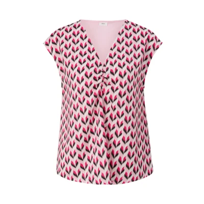 Abbildung von s.Oliver Black Label Tshirt print, Damen, Größe: 32, Zartrosa